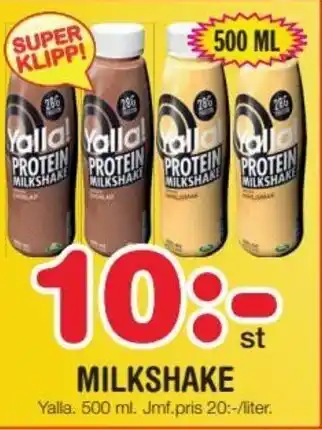 Yalla Milkshake 500 ml