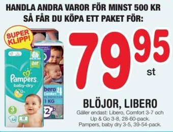 Nya Pulsen Blöjor, Libero erbjuda