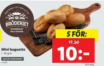 Lidl Mini baguette 65 g/st erbjuda