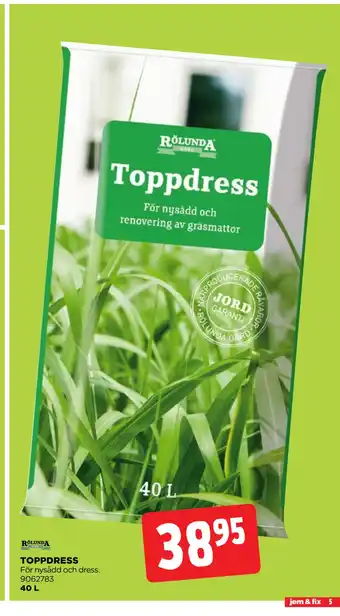 Jem&Fix TOPPDRESS erbjuda