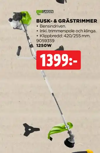 Jem&Fix BUSK- & GRÄSTRIMMER erbjuda