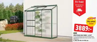 Jem&Fix VÄXTHUS IDA 1300 - 1,3 M² erbjuda