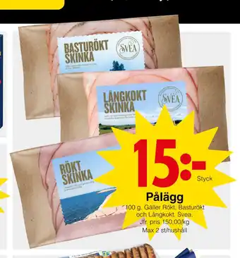 Matöppet Pålägg erbjuda