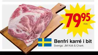 Matöppet Benfri karré i bit erbjuda