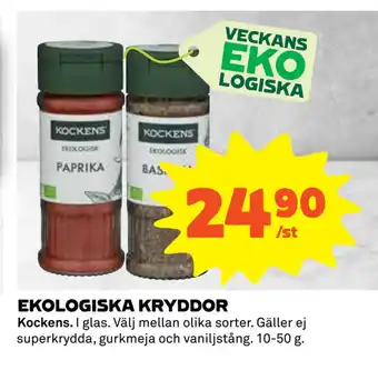 Coop Daglivs EKOLOGISKA KRYDDOR erbjuda