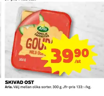 Coop Daglivs SKIVAD OST erbjuda