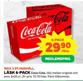 Coop Daglivs LÄSK 6-PACK erbjuda