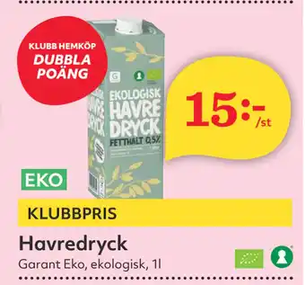 Hemköp Havredryck erbjuda