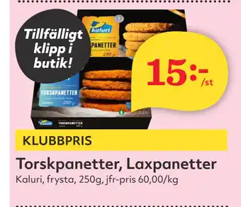 Hemköp Torskpanetter, Laxpanetter erbjuda