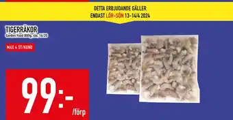 Matdax TIGERRÄKOR erbjuda