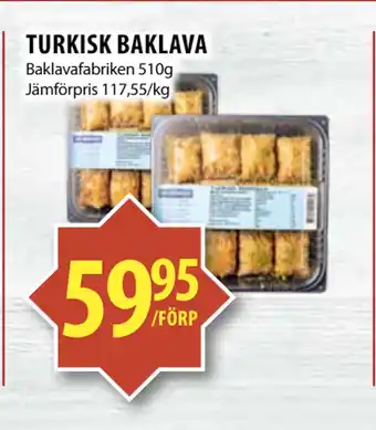 Matvärlden Tensta TURKISK BAKLAVA erbjuda