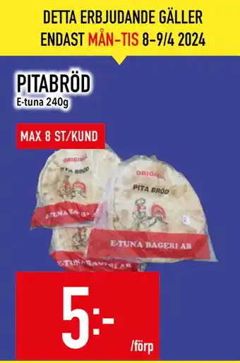 Matdax PITABRÖD erbjuda