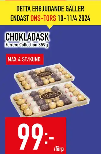 Matdax CHOKLADASK erbjuda