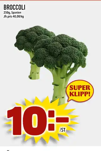 Nya Pulsen BROCCOLI erbjuda