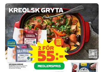 Stora Coop KRYDDIGA KORVAR erbjuda