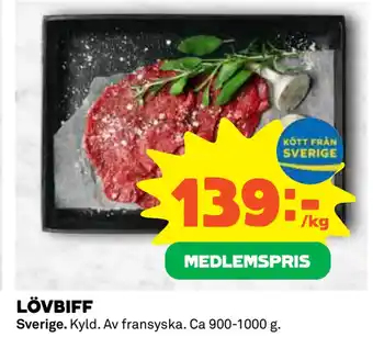 Coop LÖVBIFF erbjuda