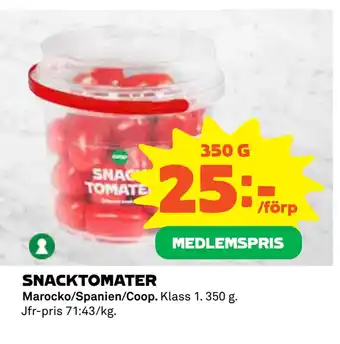 Coop SNACKTOMATER erbjuda