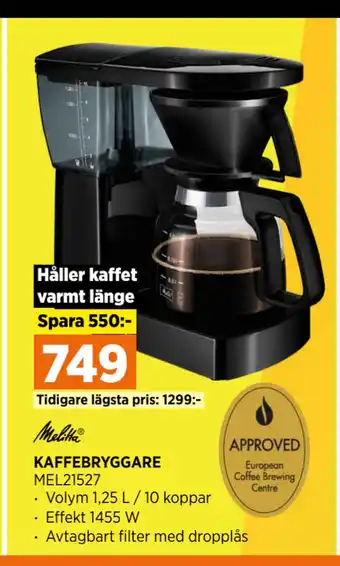 Power KAFFEBRYGGARE erbjuda