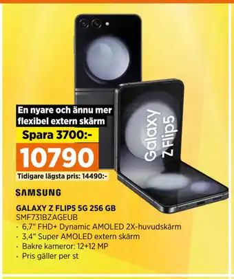 Power GALAXY Z FLIP5 5G 256 GB erbjuda