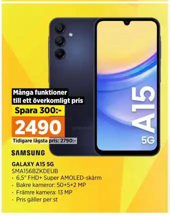 Power GALAXY A15 5G erbjuda