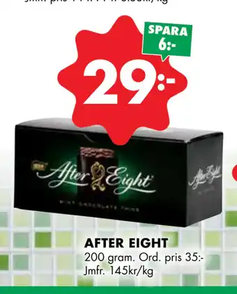ÖoB AFTER EIGHT erbjuda
