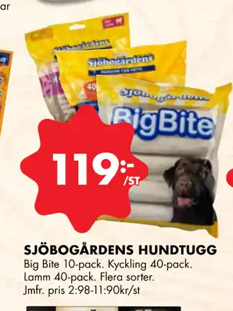 ÖoB SJÖBOGÅRDENS HUNDTUGG erbjuda