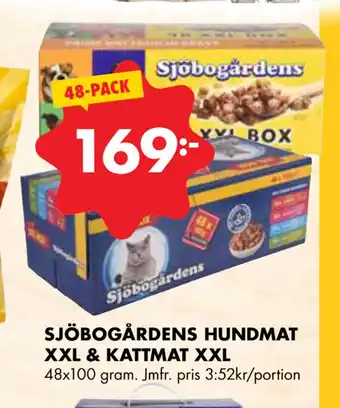 ÖoB SJÖBOGÅRDENS HUNDMAT XXL & KATTMAT XXL erbjuda
