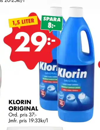 ÖoB KLORIN ORIGINAL erbjuda