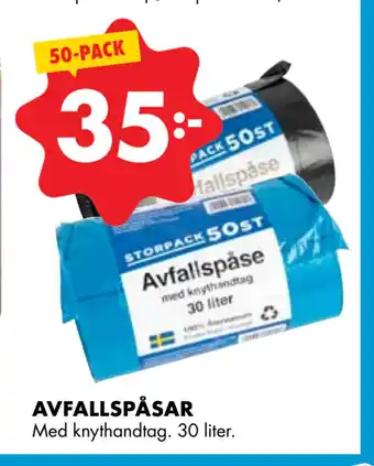 ÖoB AVFALLSPÅSAR erbjuda