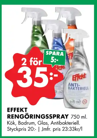 ÖoB EFFEKT RENGÖRINGSSPRAY erbjuda