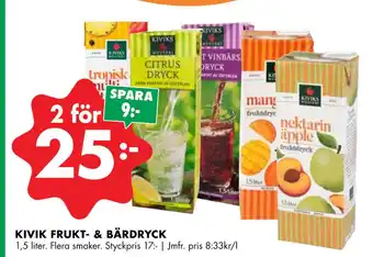 ÖoB KIVIK FRUKT- & BÄRDRYCK erbjuda