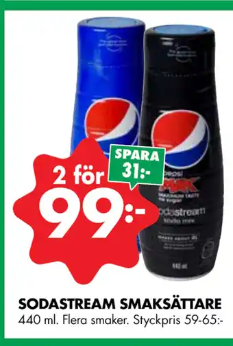 ÖoB SODASTREAM SMAKSÄTTARE erbjuda