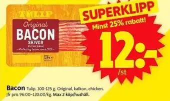 ICA Supermarket Bacon erbjuda