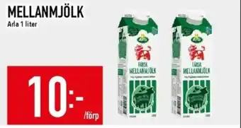 Matdax Arla mellanmjölk erbjuda