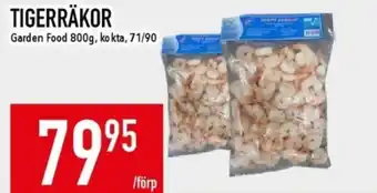 Matdax Garden food tigerräkor erbjuda