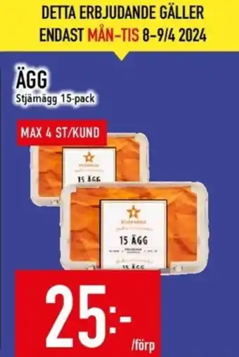 Matdax Stjärnägg ägg erbjuda