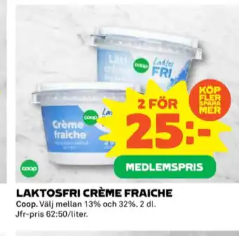 Coop Coop crème fraiche erbjuda