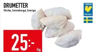Matdax Lönneberga kyckling drumetter erbjuda