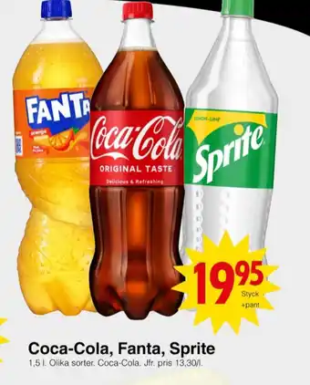 Matöppet Coca cola läskedryck erbjuda