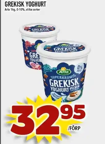 Matdax Arla yoghurt erbjuda
