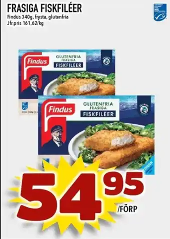 Matdax Findus fiskfiléer panerad erbjuda