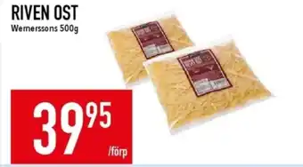 Matdax Wernerssons riven ost erbjuda