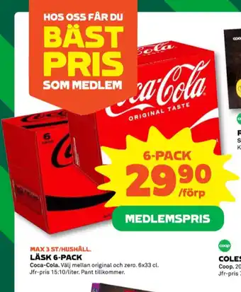 Coop Coca cola läskedryck erbjuda