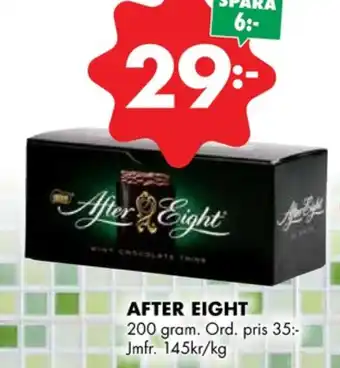 ÖoB After eight chokladask erbjuda