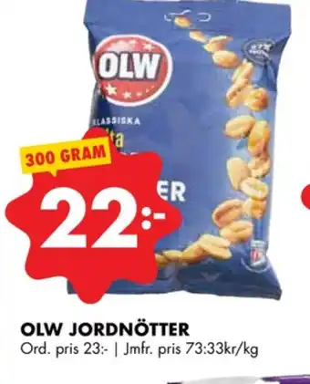 ÖoB Olw jordnötter salta erbjuda