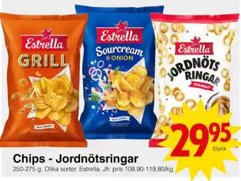 Matöppet Estrella chips erbjuda