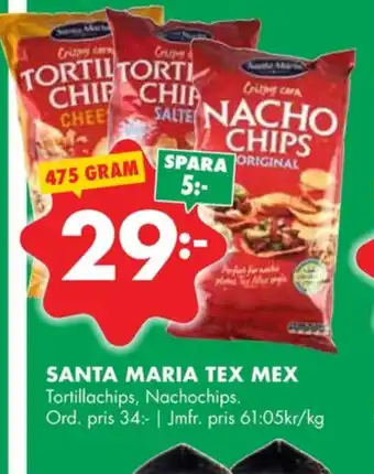 ÖoB Santa maria tortillachips erbjuda