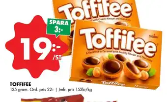 Toffifee chokladask