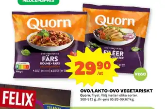 Stora Coop Quorn vegofärs erbjuda