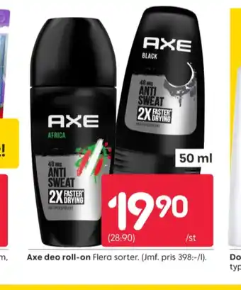 Rusta Axe deodorant roll-on erbjuda